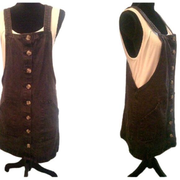 Bundle 3/$24 Adam Levine Denim Button Down Jumper  Mini-dress Vintage SZ XLarge - Picture 3 of 10